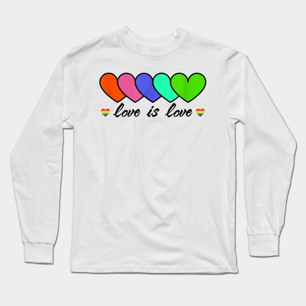 Love is love Long Sleeve T-Shirt by lostbearstudios